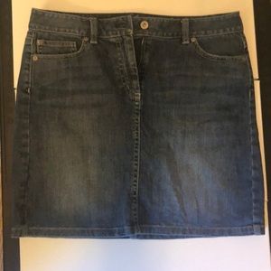 Ann Taylor blue Jean skirt.